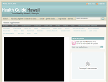 Tablet Screenshot of healthguidehawaii.com